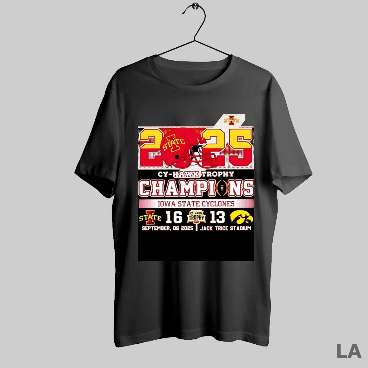 Original 2025 Cy Hawk Trophy Champions Iowa State Cyclones 16 13 Iowa