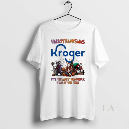 Original 2025 Kroger Logo Hallothanksmas Horror Film Its Most