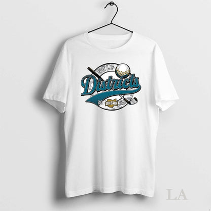 Original 2025 Ohsaa Golf Districts Ornaments TShirt Trendy Merch