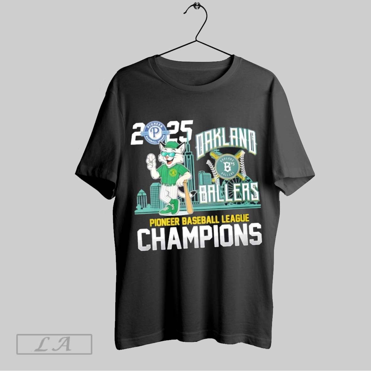Original 2025 Oakland Ballers Mascot Pioneer Baseball League