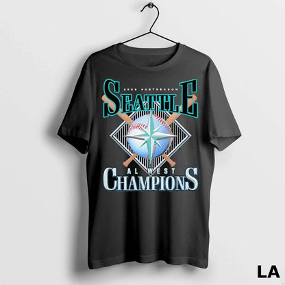 Original 2025 Postseason Seattle Al West Champs TShirt Elegant Art