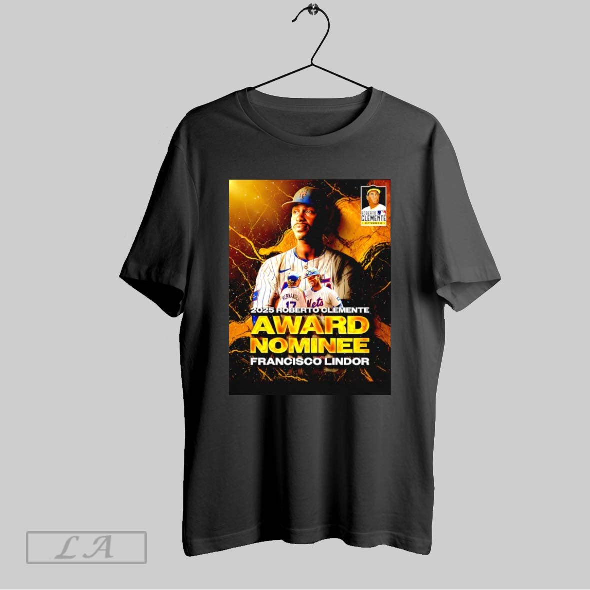 Original 2025 Roberto Clemente Award Nominee Francisco Lindor TShirt