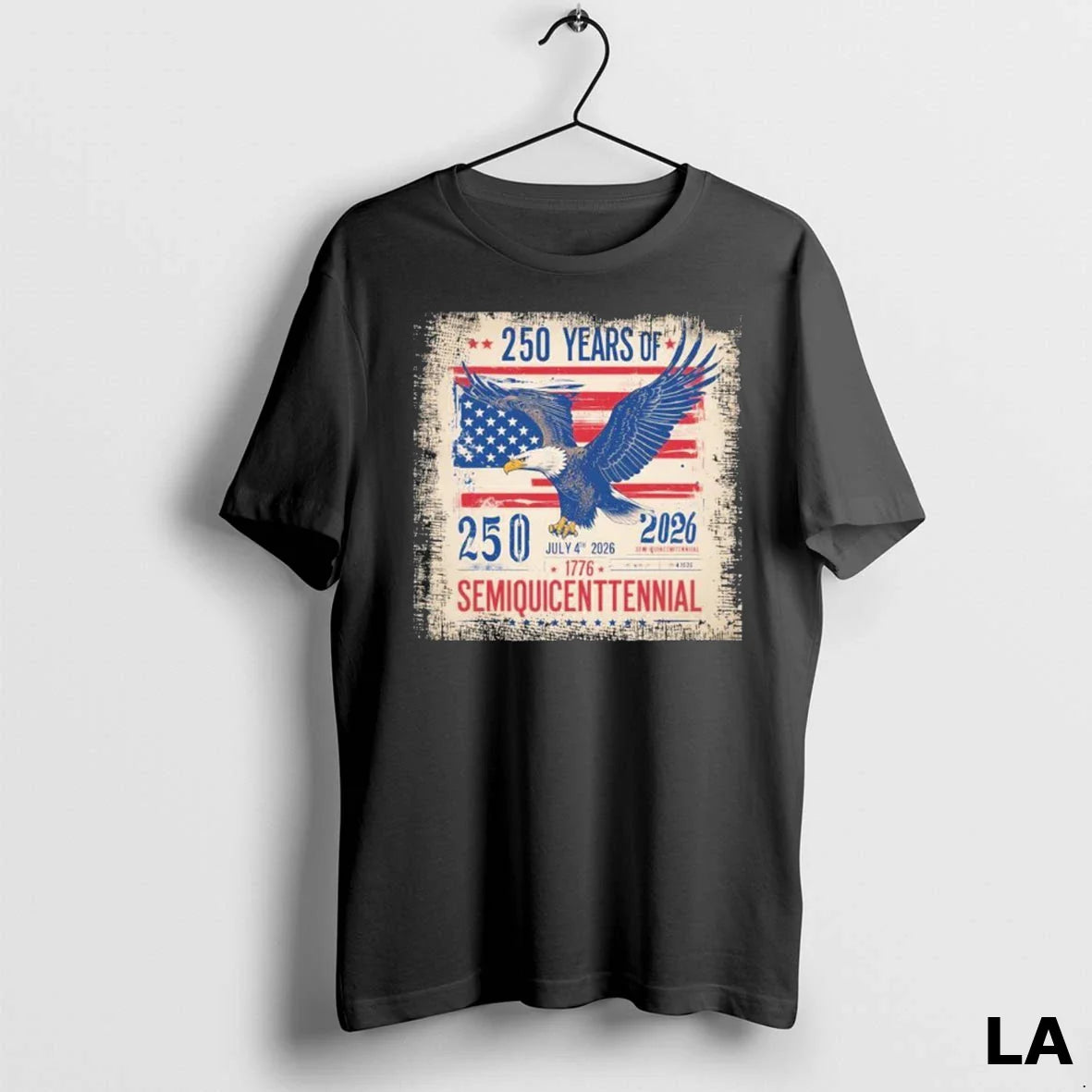 Original 250Th Anniversary American American Patriotism Tee Vintage