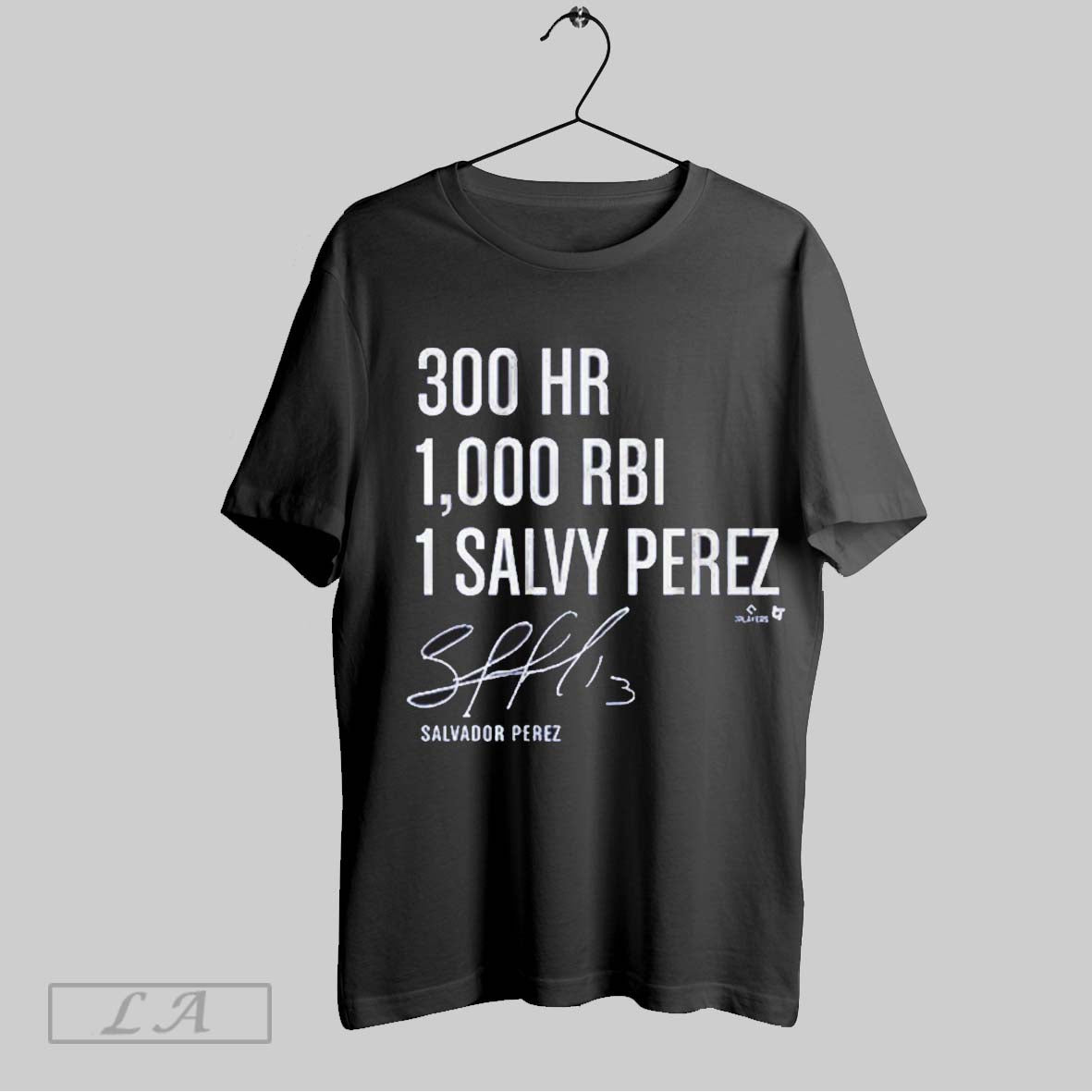 Original 300 Homers 1000 Rbi Signature Salvador Perez Tee Trendy