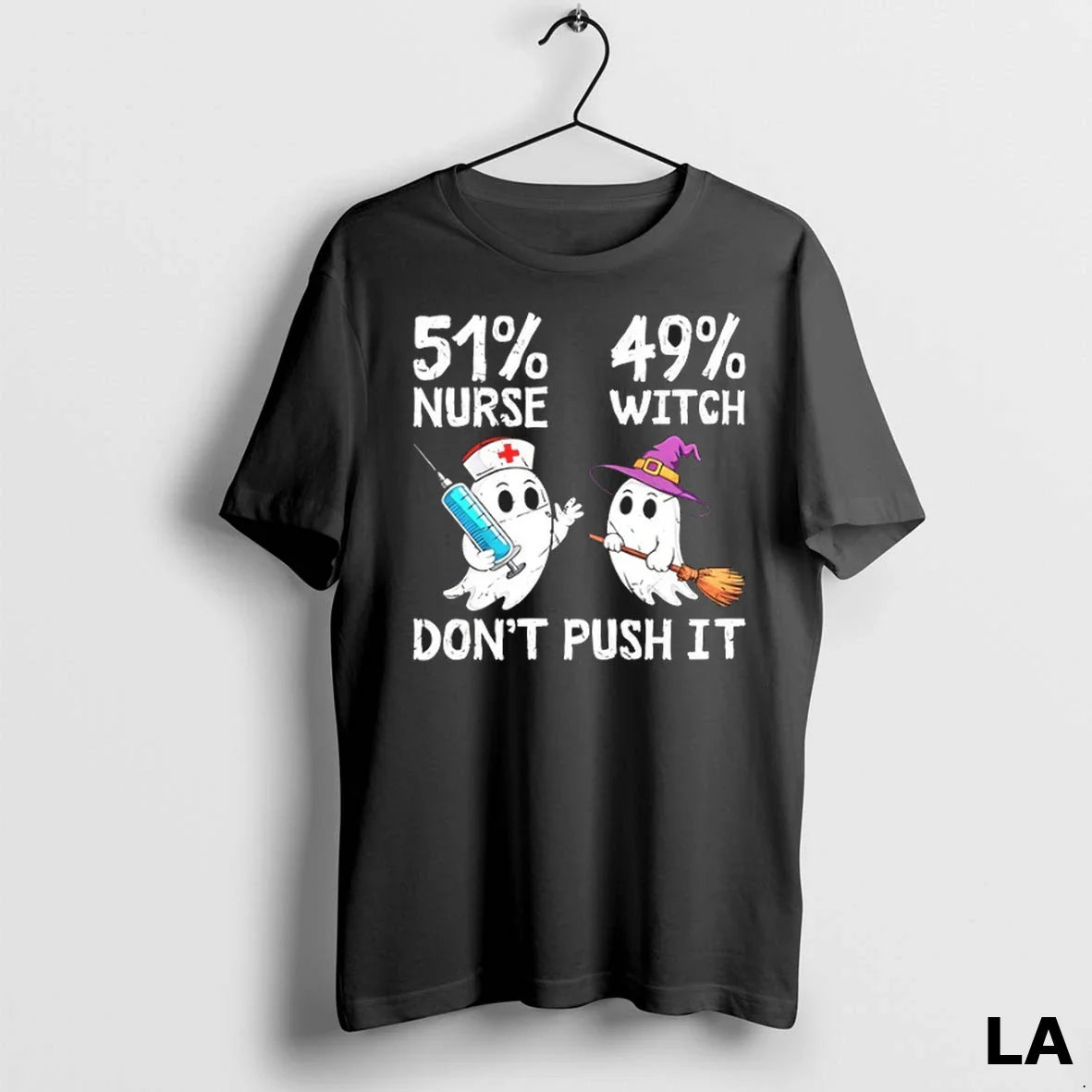 Original 51 Nurse 49 Witch Nursing Spooky Halloween Party Long Sleeve