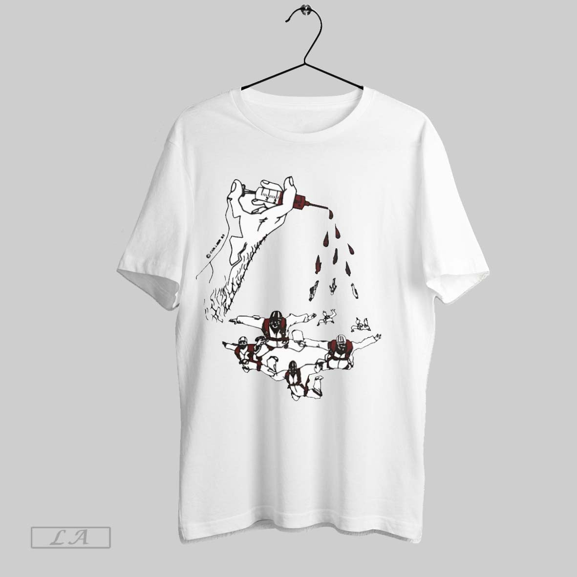 Original 84 Adrenaline Junkie Skydiving Tee Modern Fashion