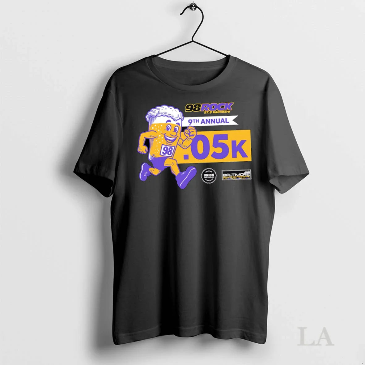 Original 98 Rock 05K Baltimore Running Festival Shirt Unique