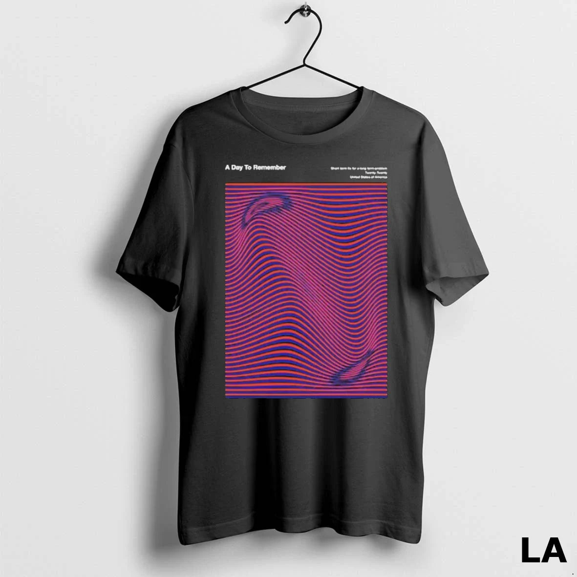 Original Day To Remember Digital Wave Long Sleeve Retro Design
