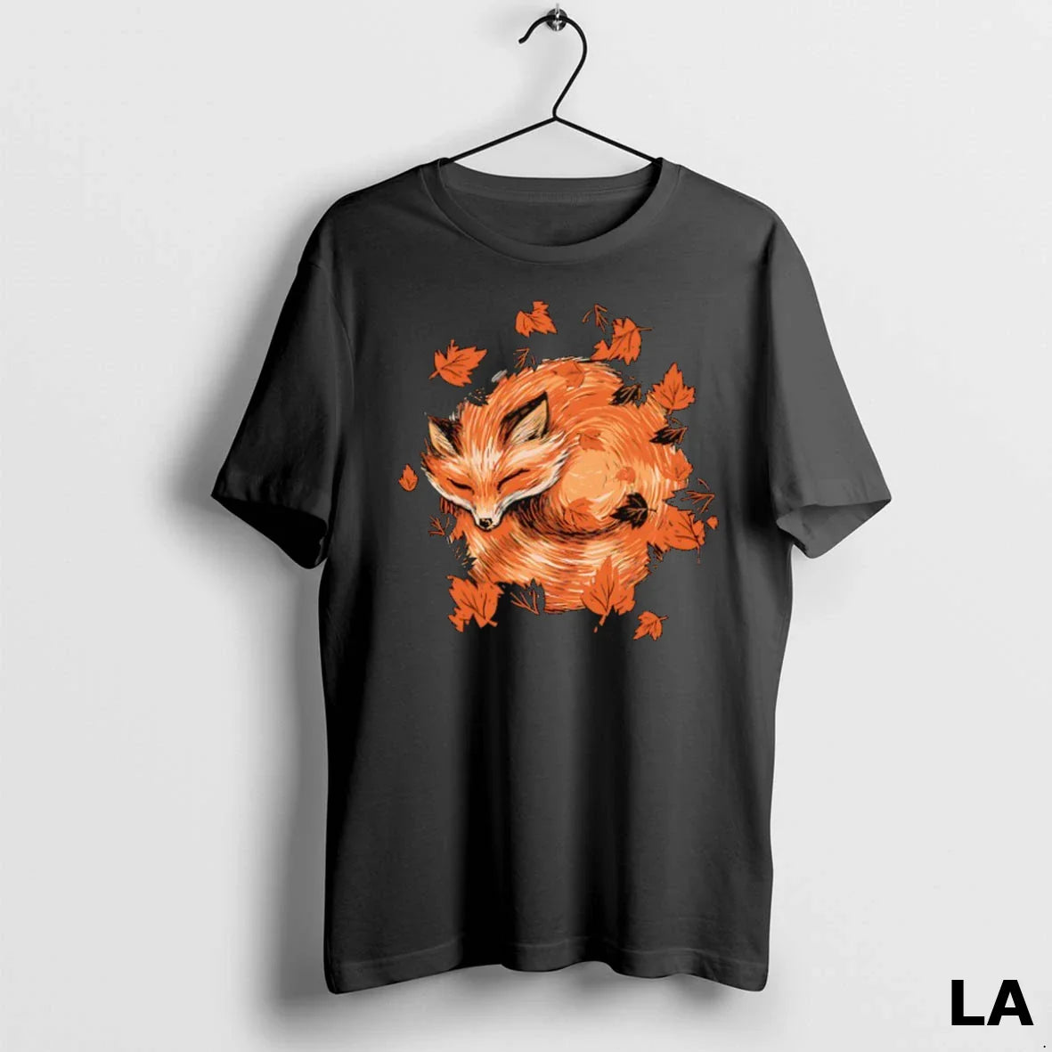 Original Napping Fox Whirlwind Leaves TShirt Premium Look