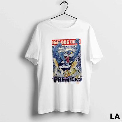 Original Afl Geelong Cats Premier Mascot Cartoon Sweatshirt Classic