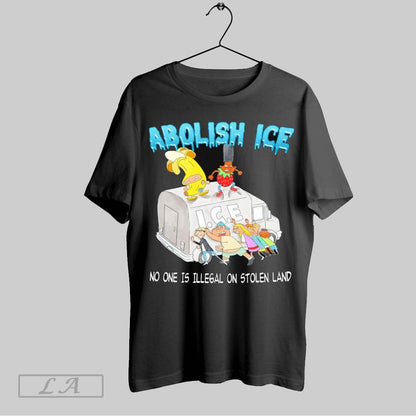 Original Abolish Ice No One Is Illegal Stolen Land Tee Vintage Merch