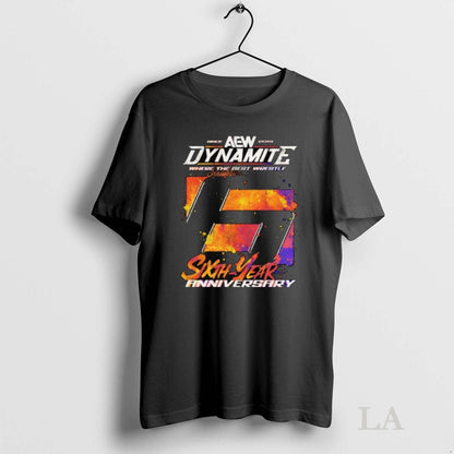 Original Aew Dynamite Where Best Wrestle 6Th Anniversary Long Sleve
