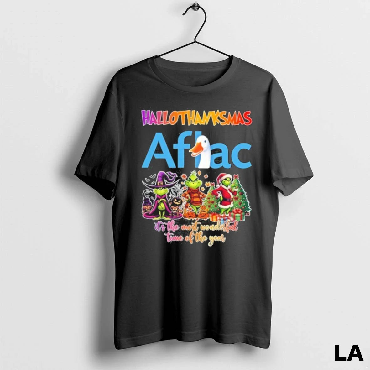 Original Aflac Logo Hallothanksmas Grinch Its Most Wonderful Time