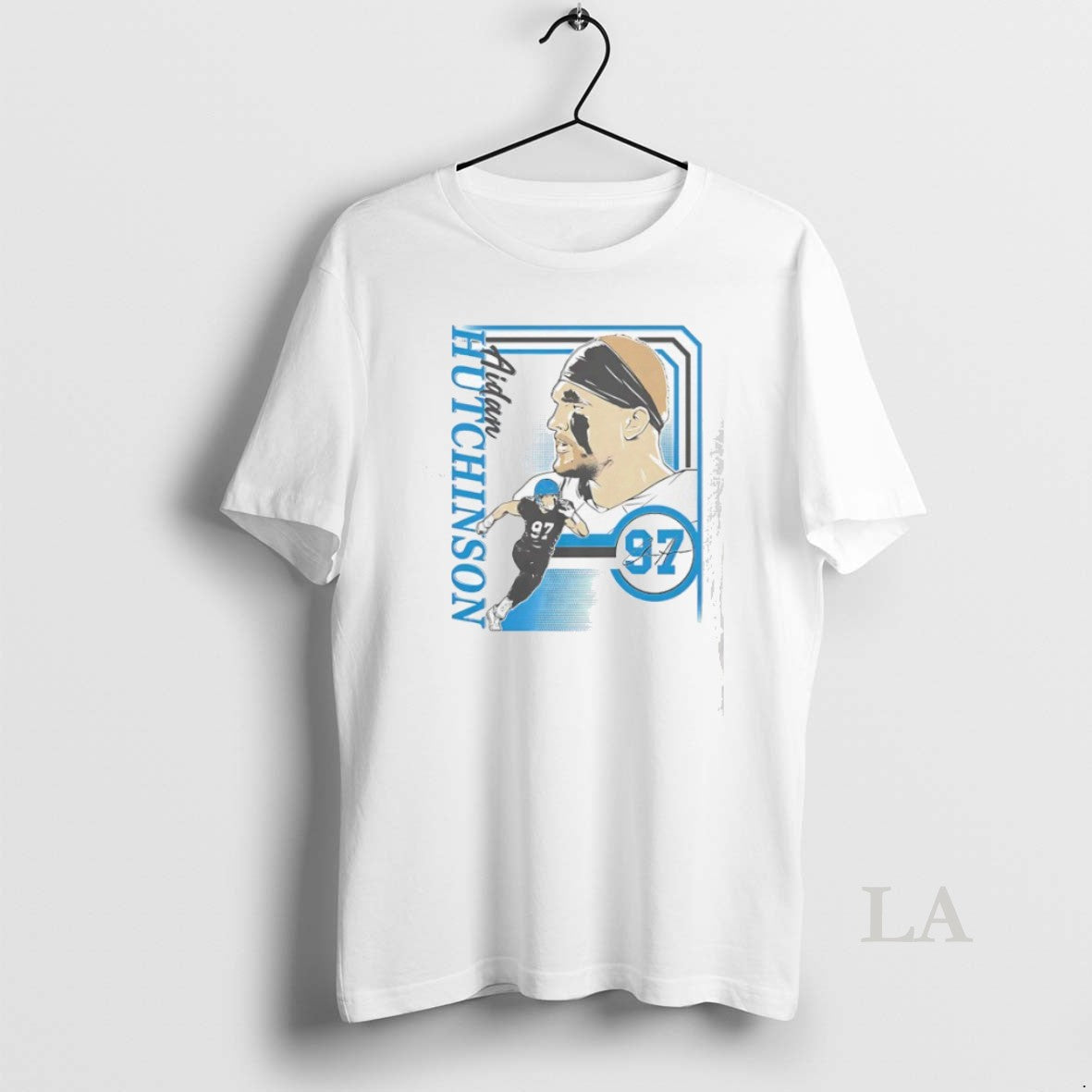 Original Aidan Hutchinson Detroit Lions Football Signature Tee