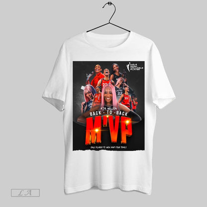 Original Aja Wilson Las Vegas Aces Back To Back Mvp Only Player To