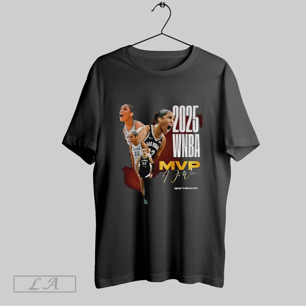 Original Aja Wilson Mvp Las Vegas Aces Wnba 2025 Hoodie Designer