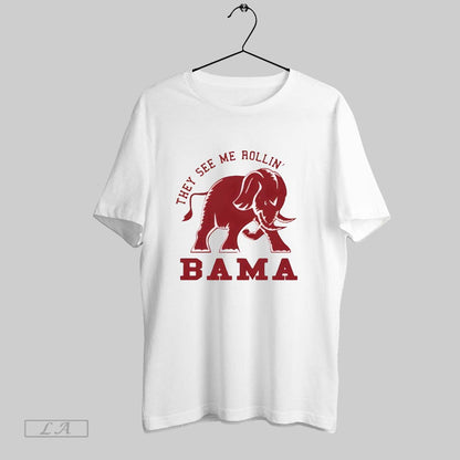 Original Alabama Crimson Tide They See Me Rollin Bama TShirt Classic