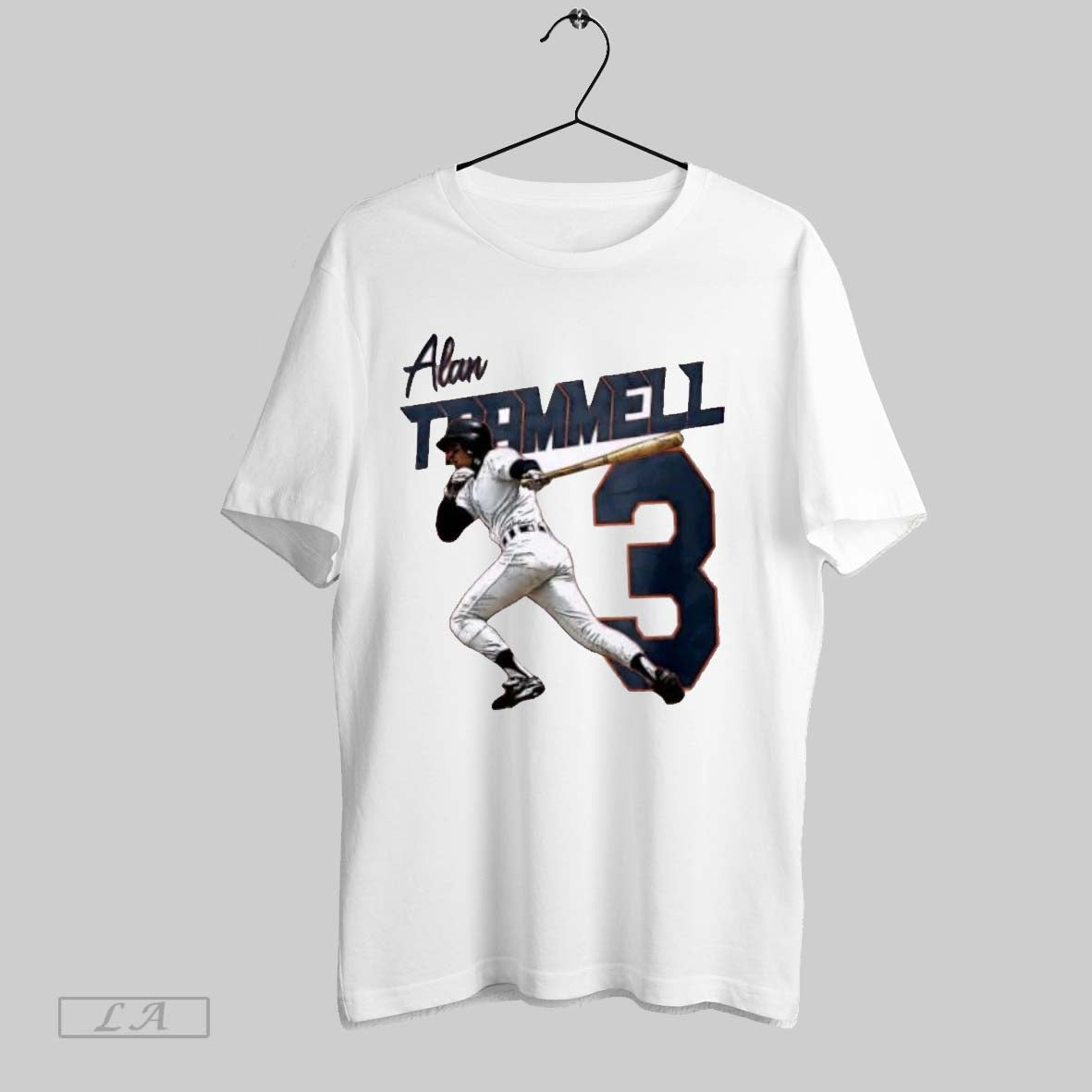 Original Alan Trammell Detroit Tigers Player Name TShirt Elegant