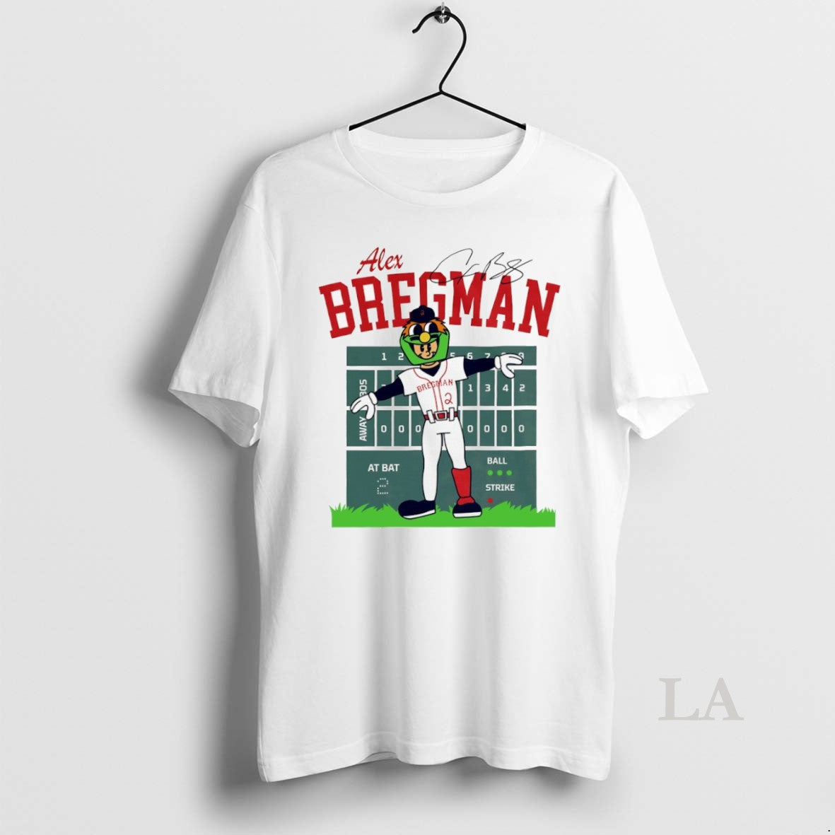 Original Alex Bregman Boston Red Sox Baseball Mascot Signature Shirt