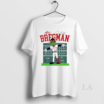 Original Alex Bregman Boston Red Sox Baseball Mascot Signature Shirt