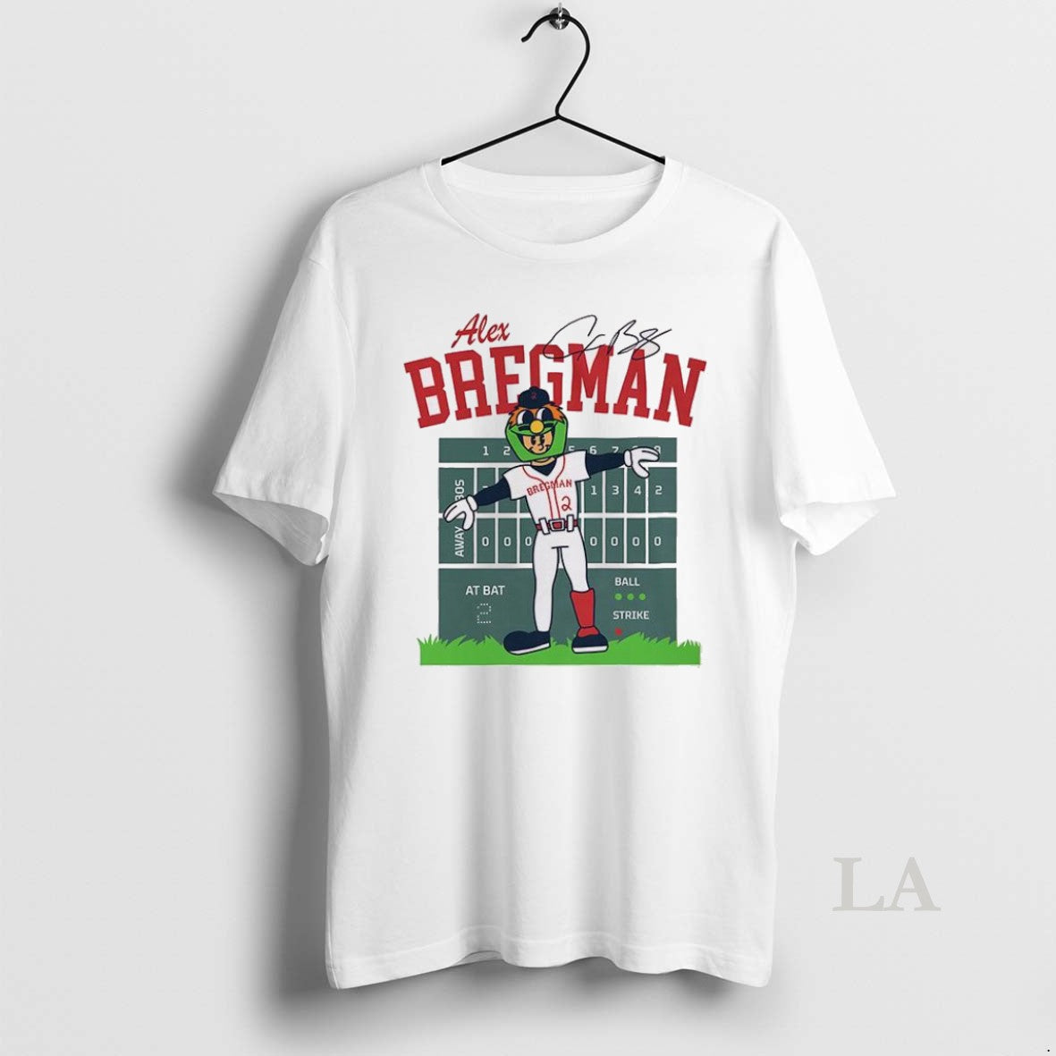 Original Alex Bregman Wally Green Monster Mascot Long Sleeve Retro