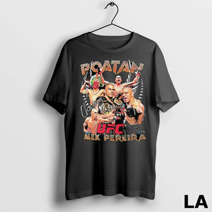 Original Alex Pereira Quasar Long Sleve TShirt Vintage Design