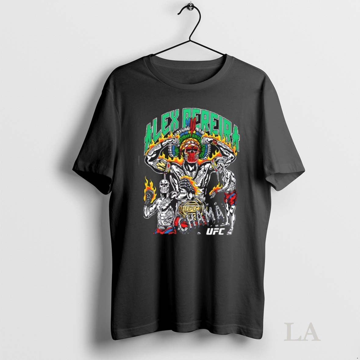 Original Alex Pereira Ufc Chama Skull Warrior TShirt Exclusive Design