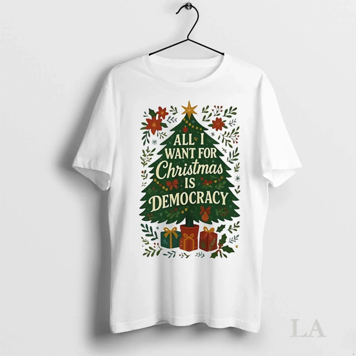 Original All I Want Is Democracy Tree Hoodie Elegant Outfit
