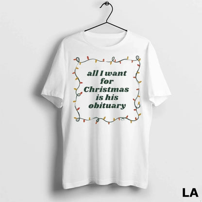 Original All I Want Is His Obituary Sweatshirt Trendy Apparel