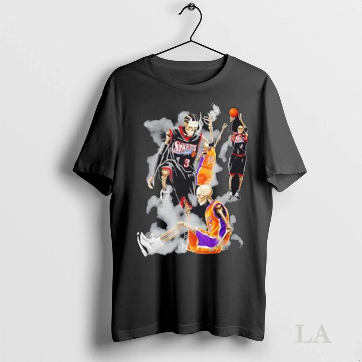 Original Allen Iverson Step Over Halloween Skeleton Tank Top Vintage