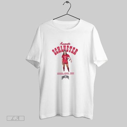 Original Amanda Schlueter Illustrated Ohio State Soccer Long Sleeve