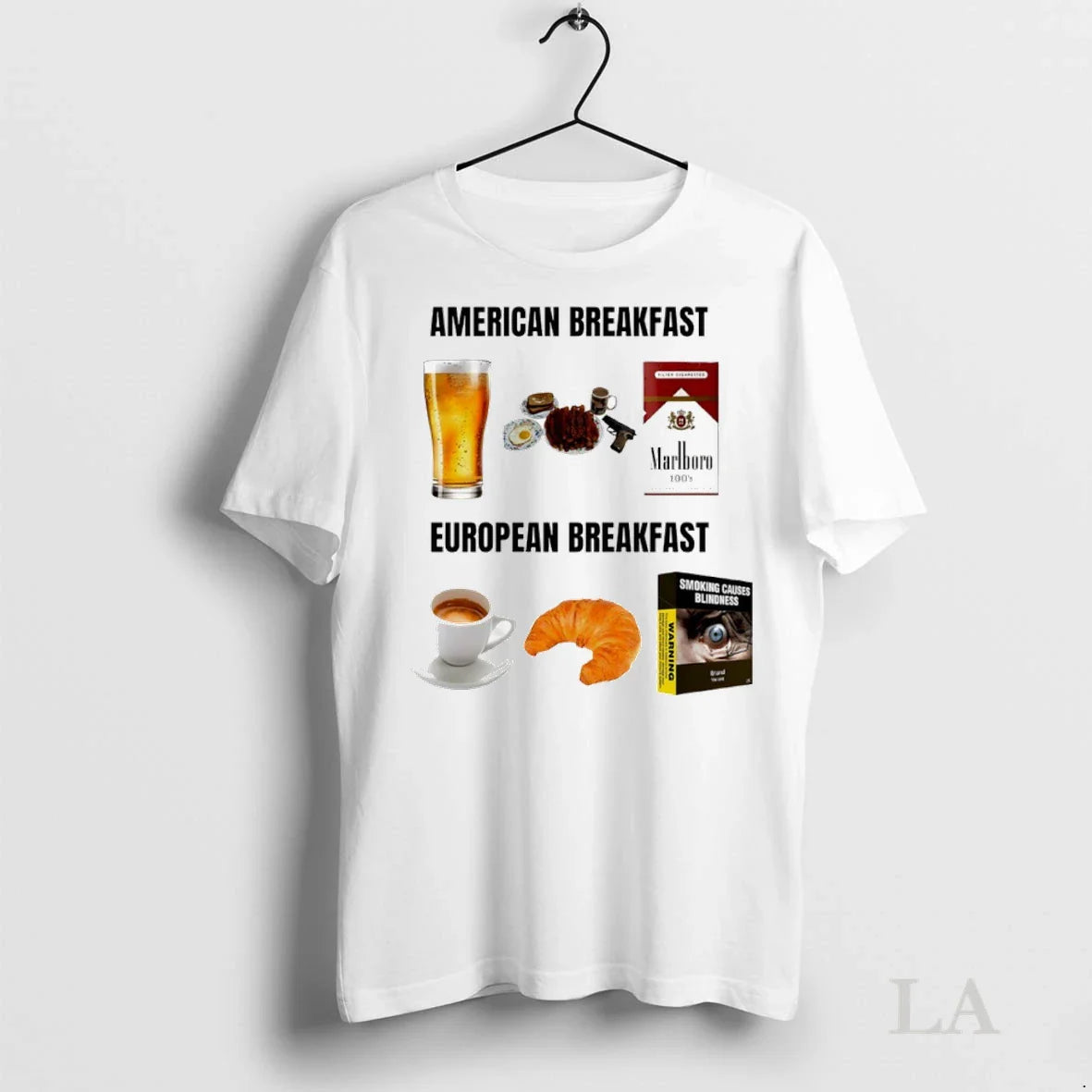 Original American Breakfast European Breakfast Hoodie Stylish Art