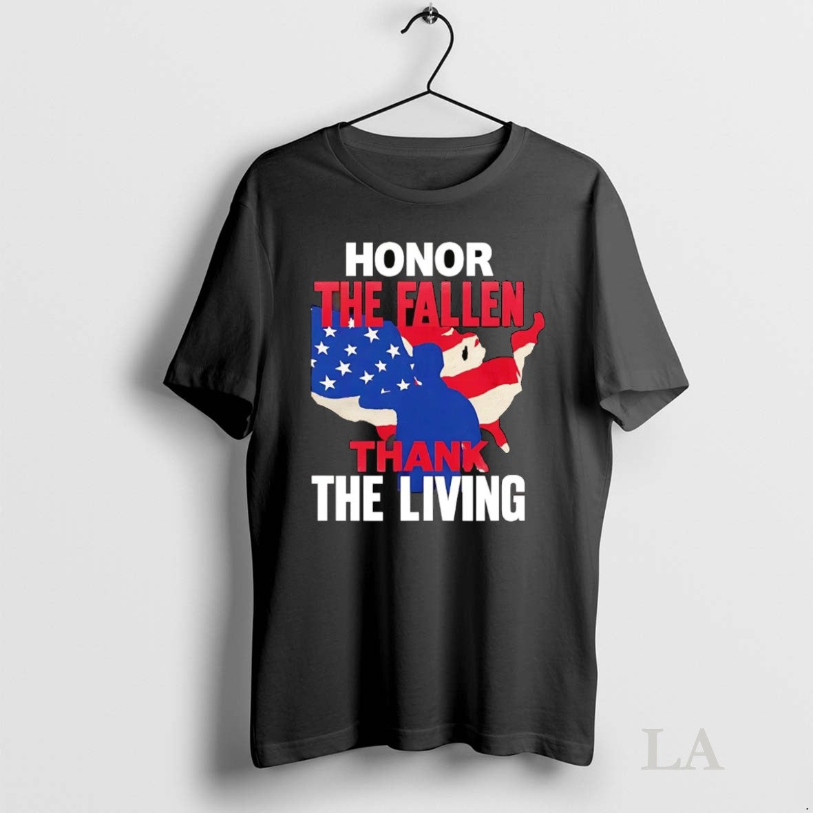 Original American Veteran Honor Fallen Thank Living Shirt Classic Art