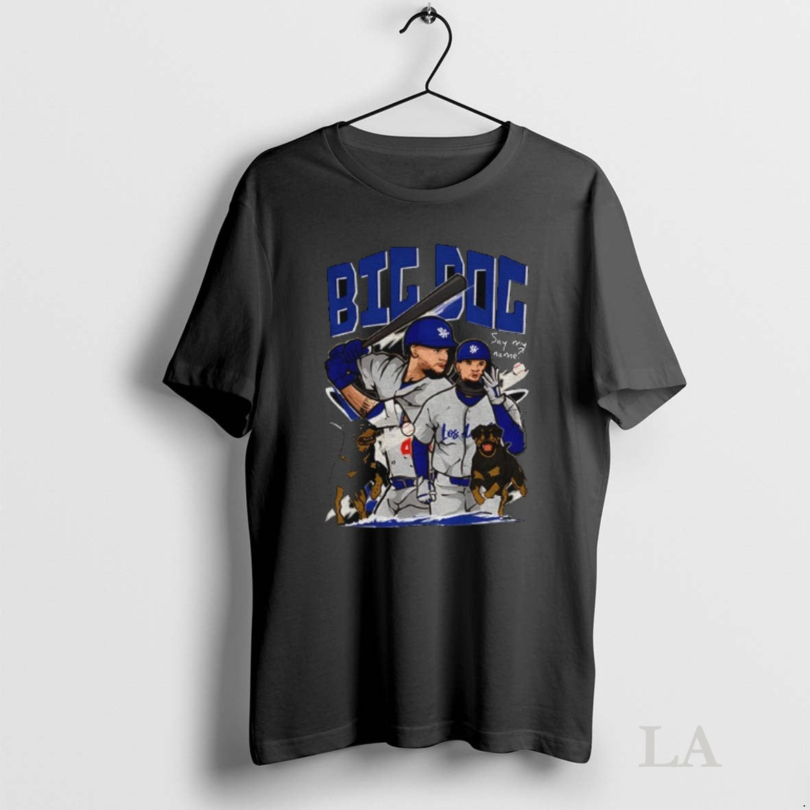 Original Andy Pages Los Angeles Dodgers Big Dog Cartoon Hoodie