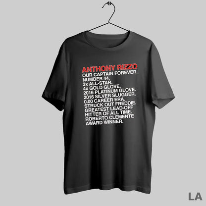 Original Anthony Rizzo Our Captains Accomplishments Tee Trendy Style