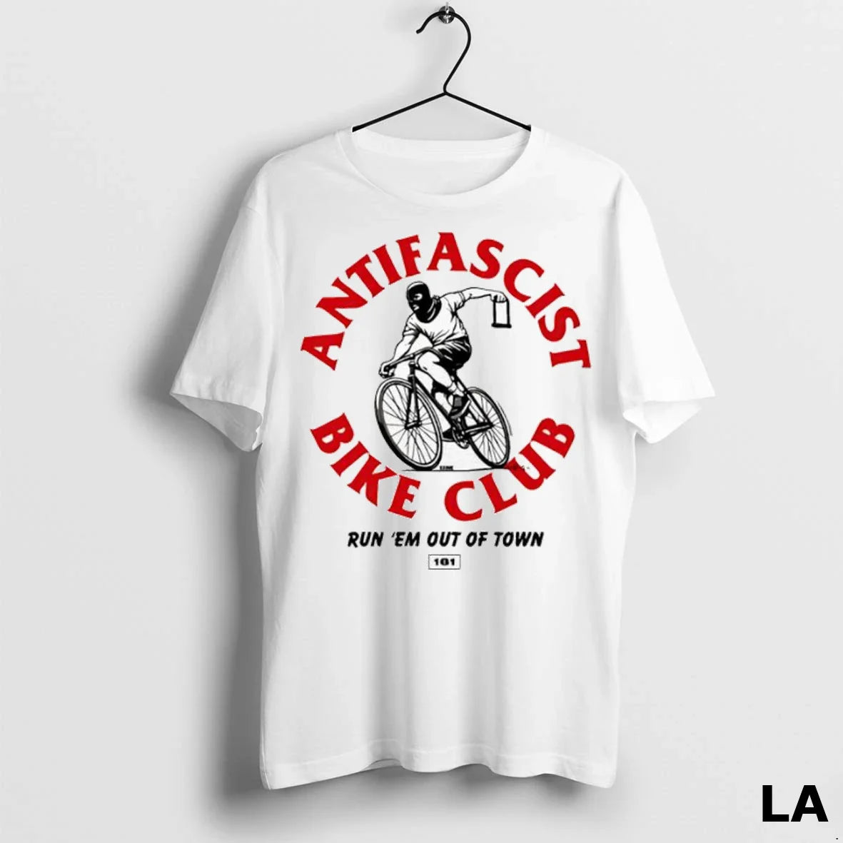 Original Antifascist Bike Club Run Em Out Town Ladies Hoodie Vintage