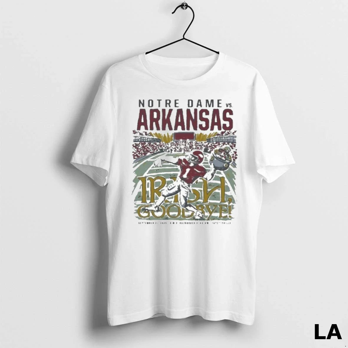 Original Arkansas Razorbacks Vs Notre Dame Fighting Irish Irish