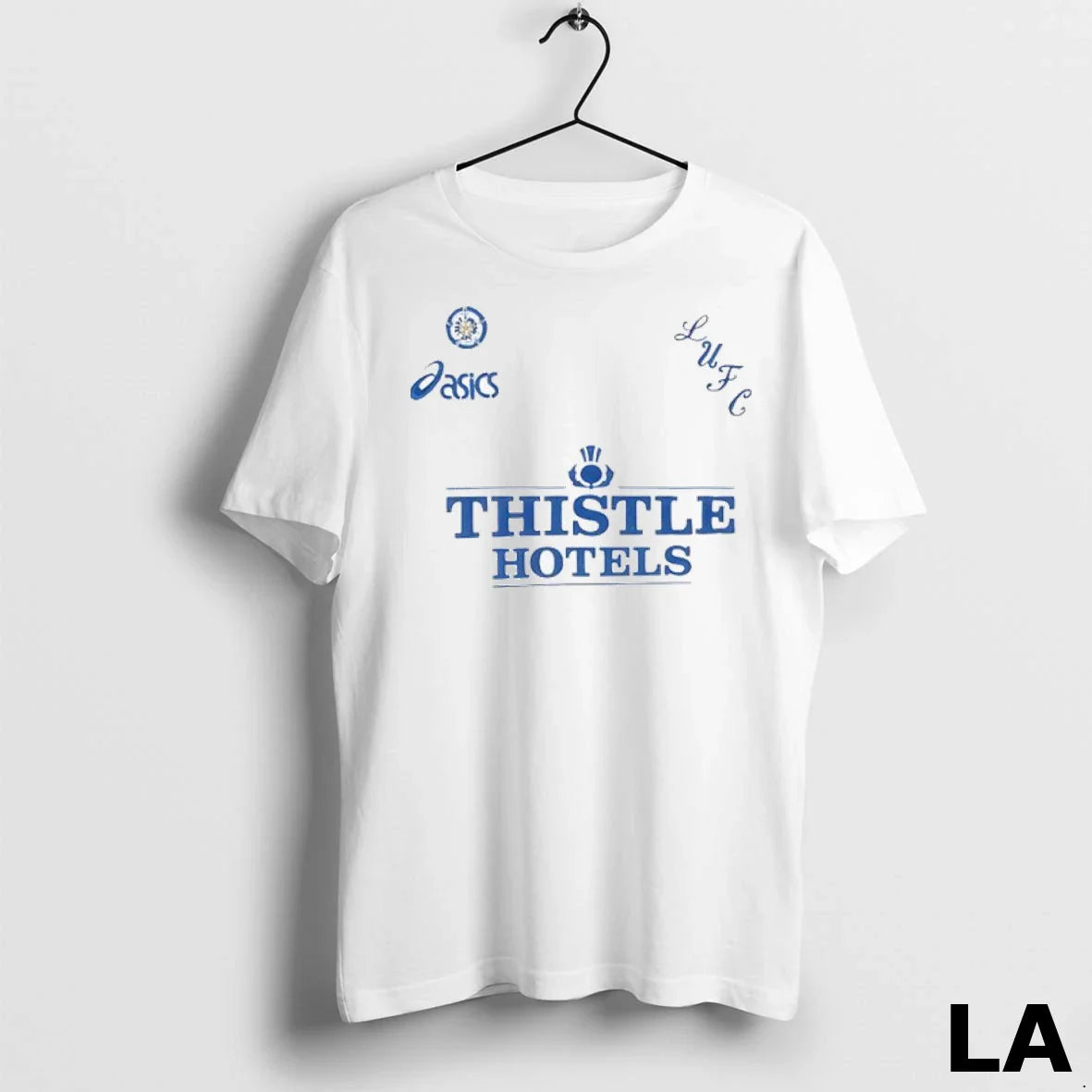 Original Asics Thistle Hotels Leeds United Home Football Ladies Shirt