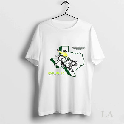 Original Aston Martin Austin Tx Texas Circuit America Long Sleeve