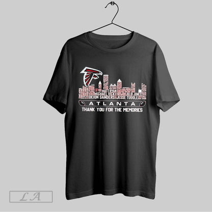 Original Atlanta Falcons Football Thank Memories Skylines Name TShirt