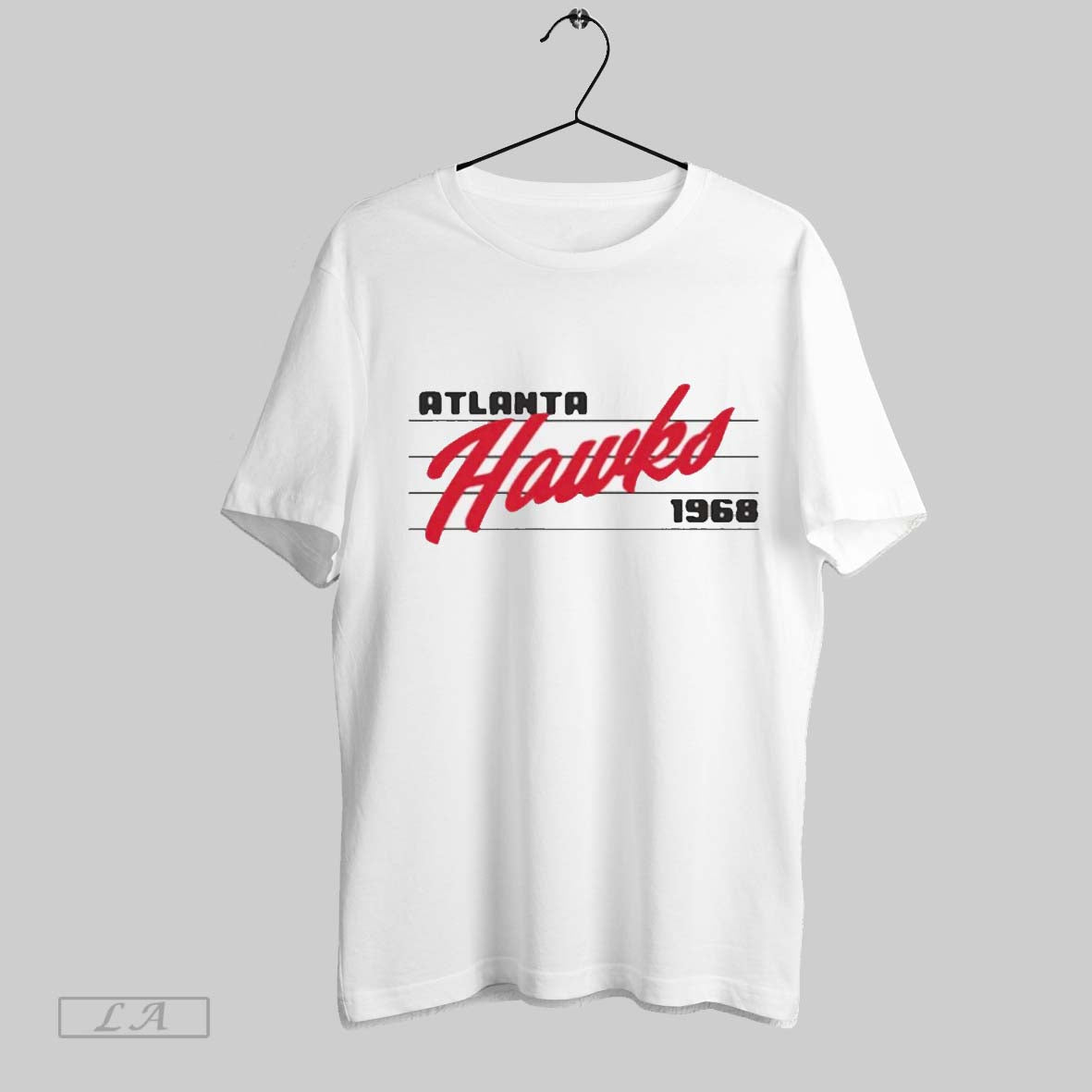 Original Atlanta Hawks Logo TShirt Authentic Art