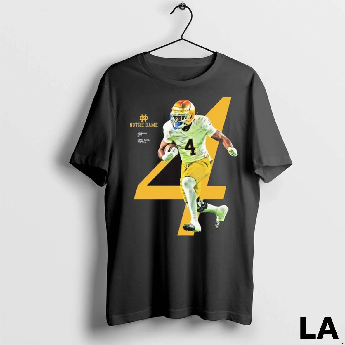 Original Audric Estime Notre Dame Fighting Irish Football