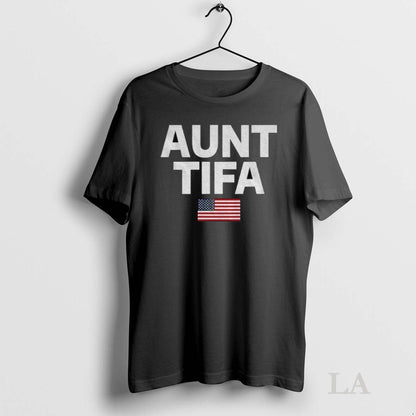 Original Aunt Tifa American Flag Political Long Sleeve Modern Apparel