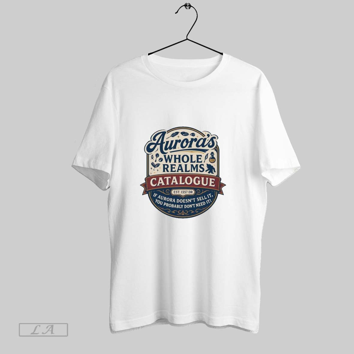 Original Auroras Whole Realm Catalogue Est 1357 Logo TShirt Retro