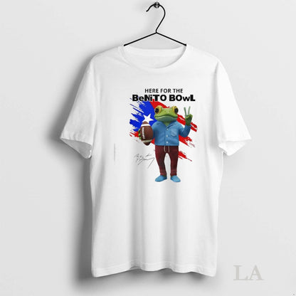 Original Bad Bunny Here Benito Bowl Super Bowl Signature Long Sleeve