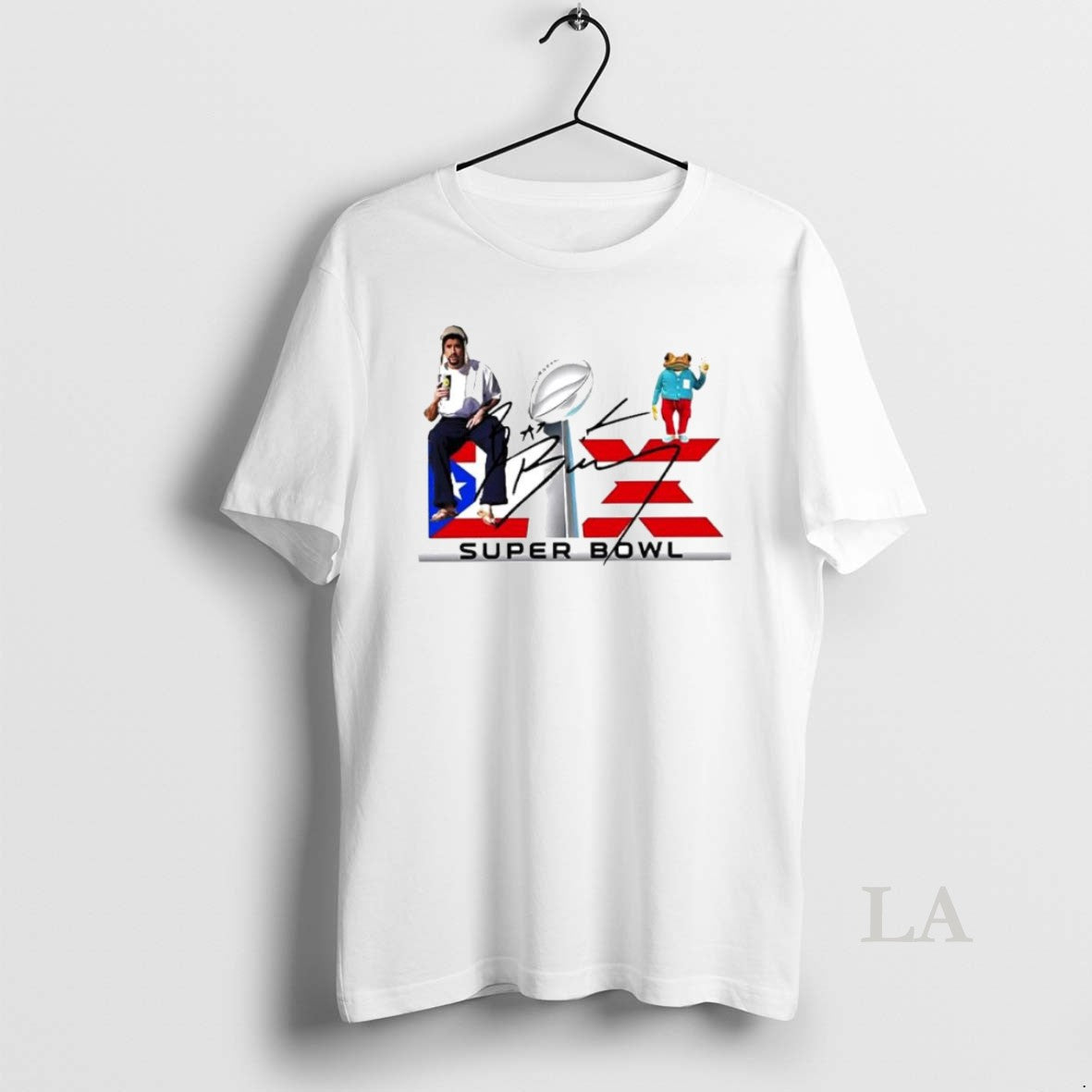 Original Bad Bunny Super Bowl 2026 Signature Ornaments Tee Retro Merch