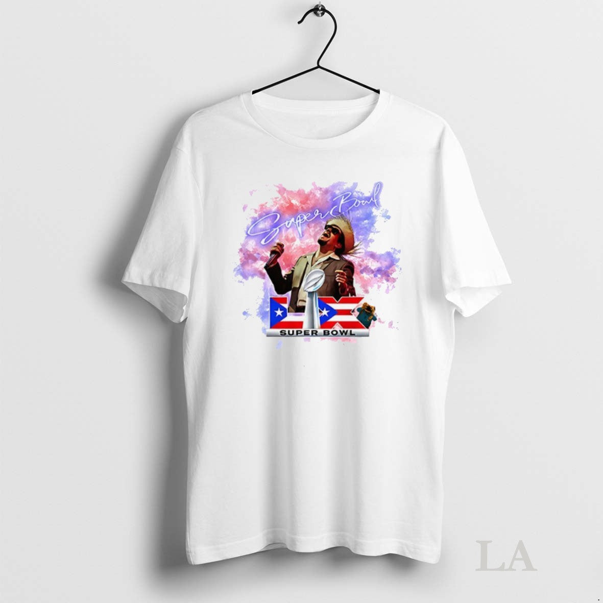 Original Bad Bunny Super Bowl Lix Tee Designer Apparel
