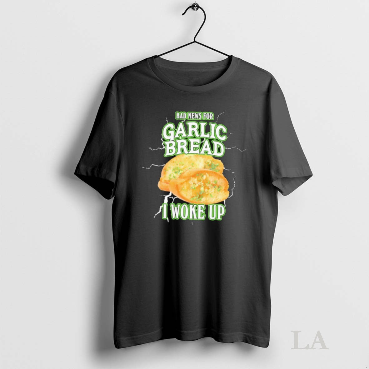 Original Bad News Garlic Bread I Woke Up Sweatshirt Exclusive Outfit