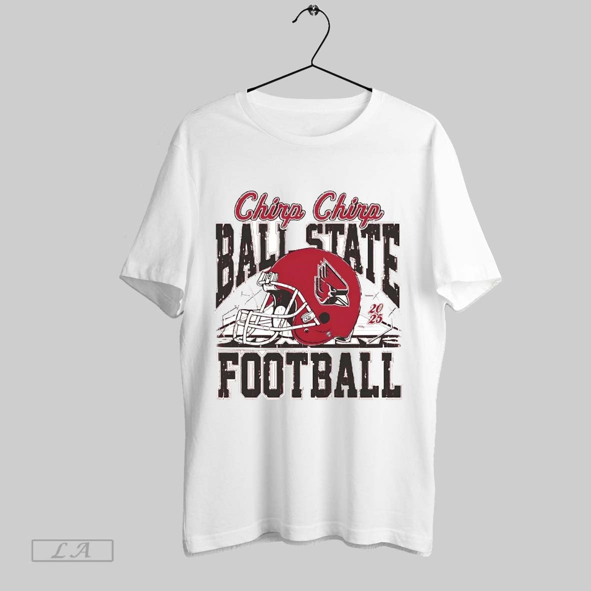 Original Ball State Cardinals Chirp Chirp Helmet Tee Modern Apparel