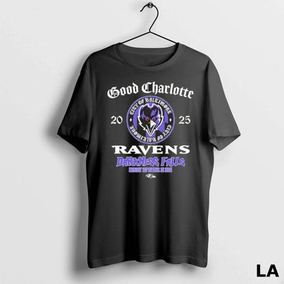 Original Baltimore Ravens Good Charlotte Darkness Falls 2025 Tank Top